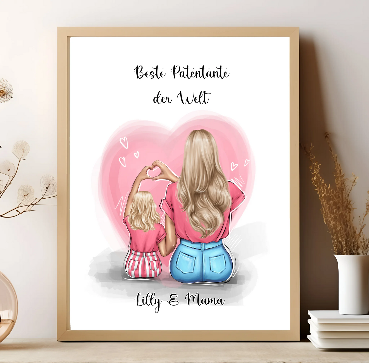 Patentante/Patenonkel Personalisierte Poster Baby Kind