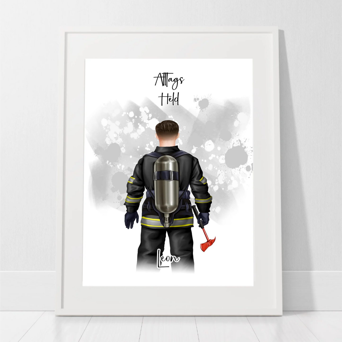 1-2 Personen Feuerwehr Poster