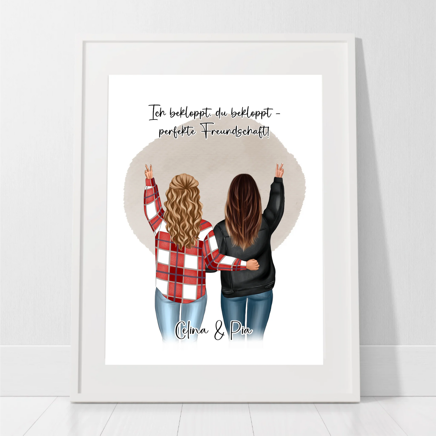 Personalisiertes Freundinnen Poster