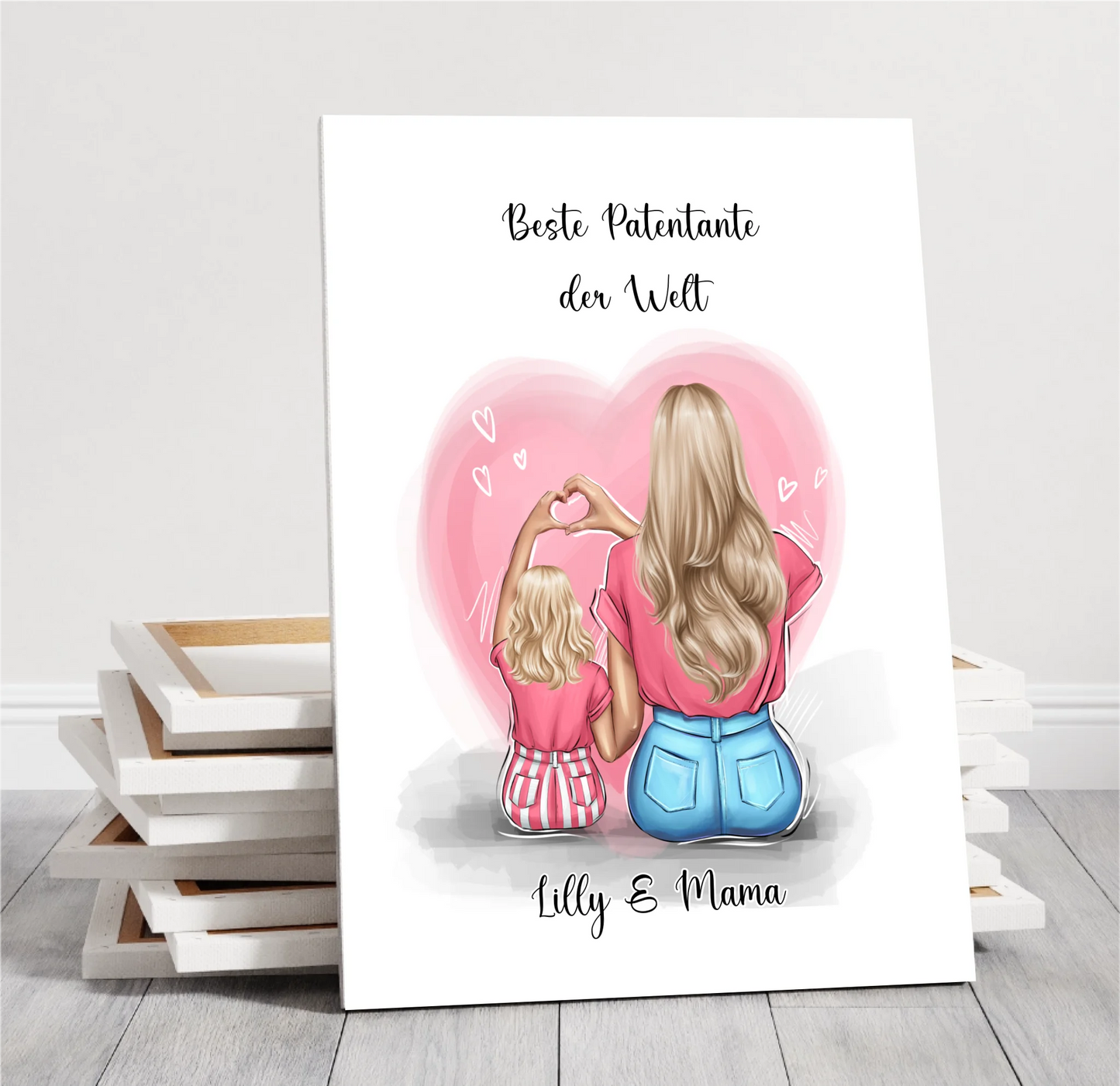 Patentante/Patenonkel Personalisierte Poster Baby Kind