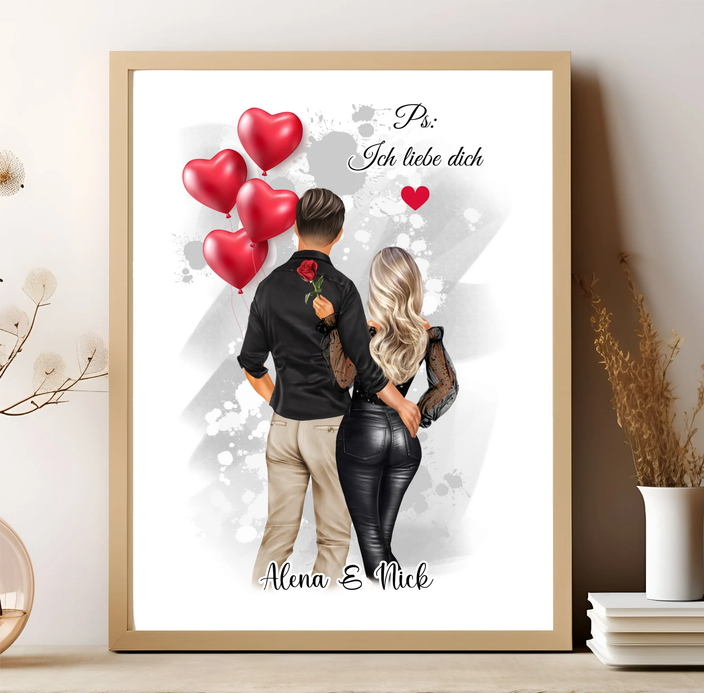 Paar Poster Personalisiert