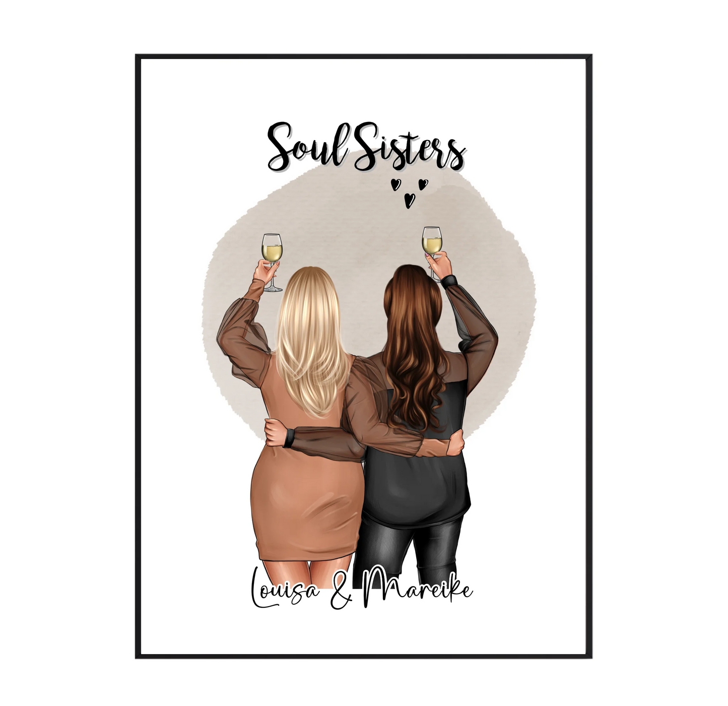 2-3 Plus size Freundinnen Poster