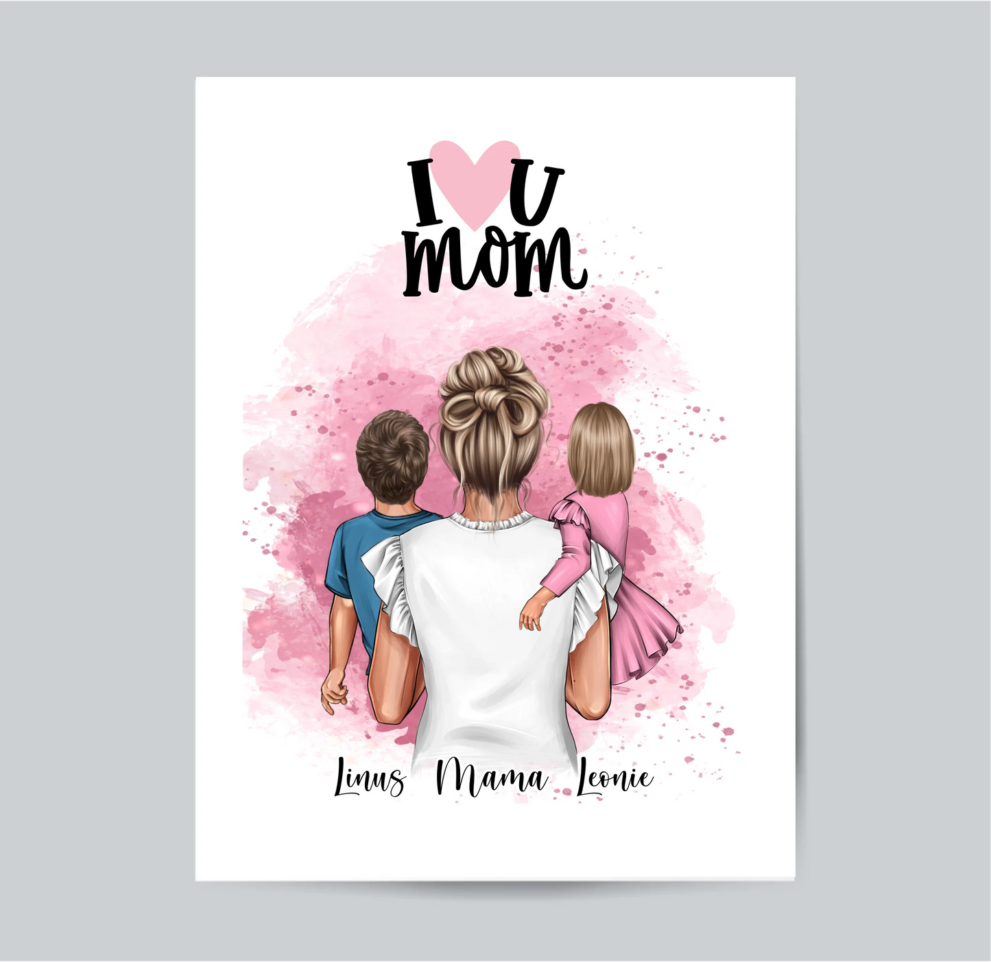 Mama & 1-2 Kinder Poster