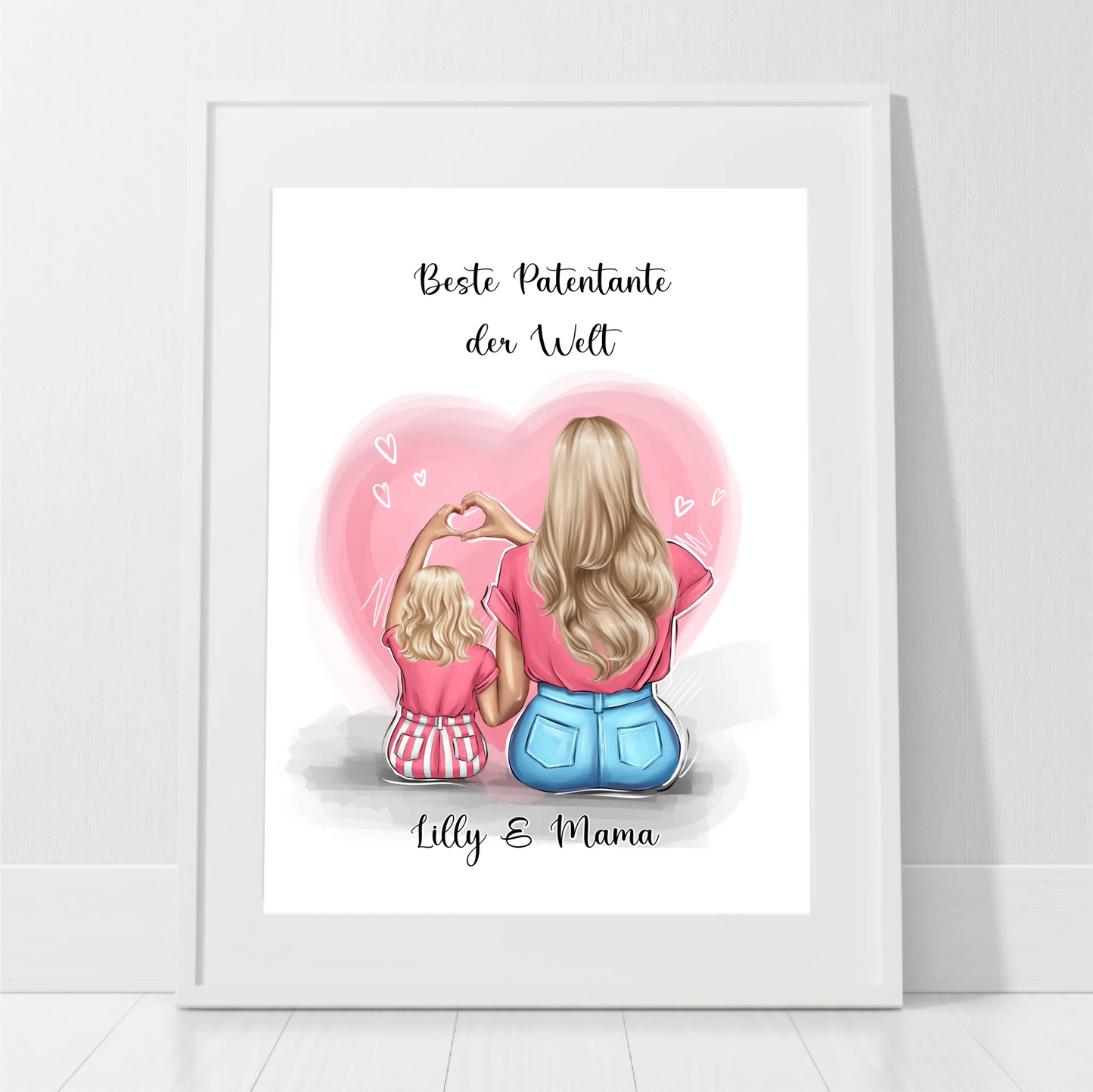 Patentante/Patenonkel Personalisierte Poster Baby Kind