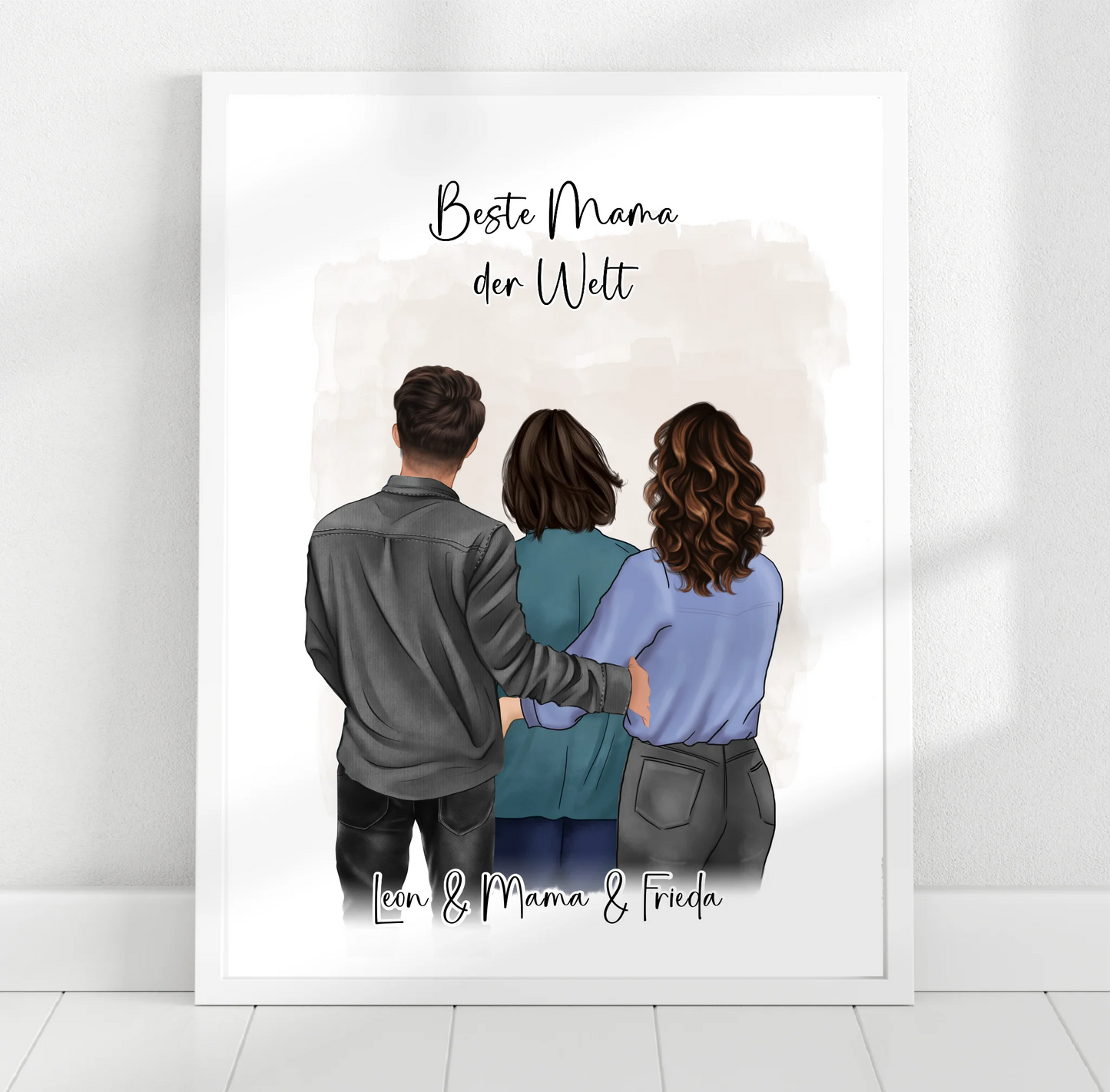 Mama mit Sohn & 1-2 Töchter Poster