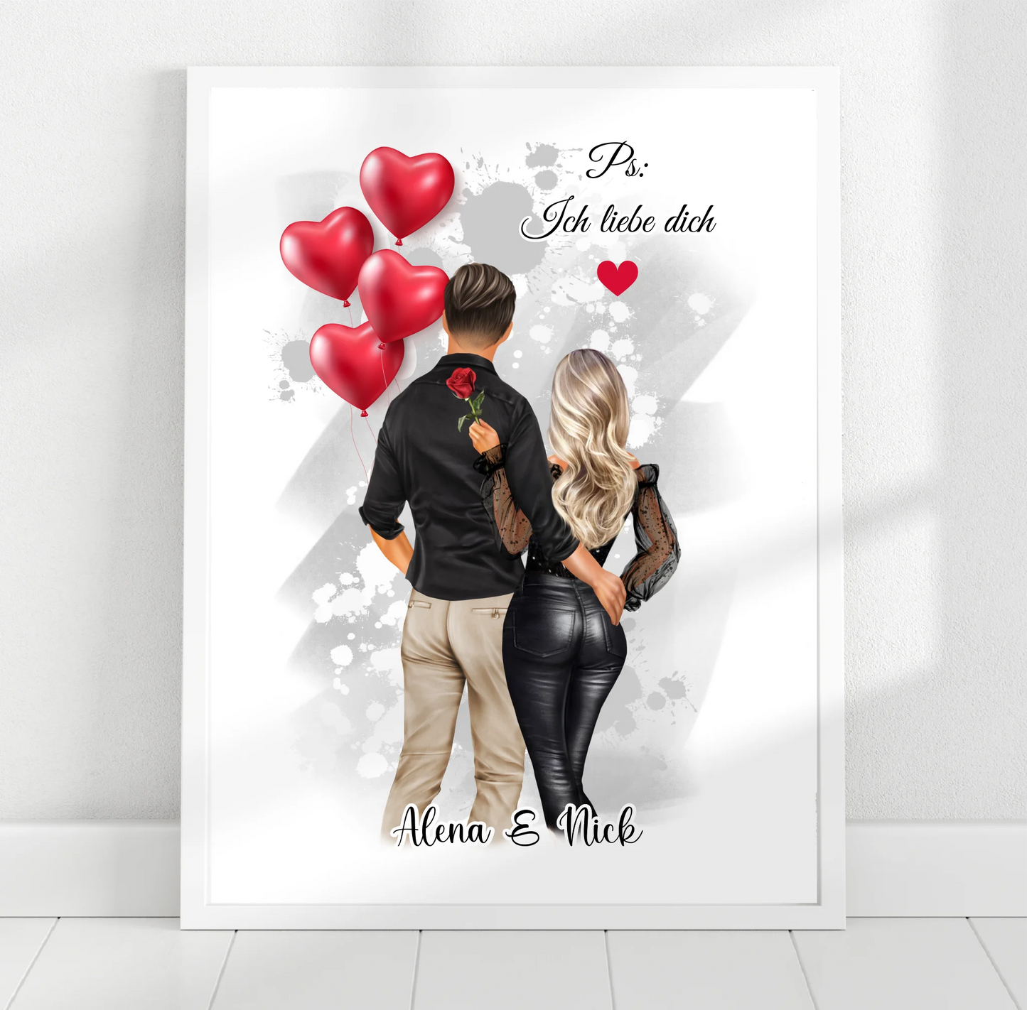 Paar Poster Personalisiert