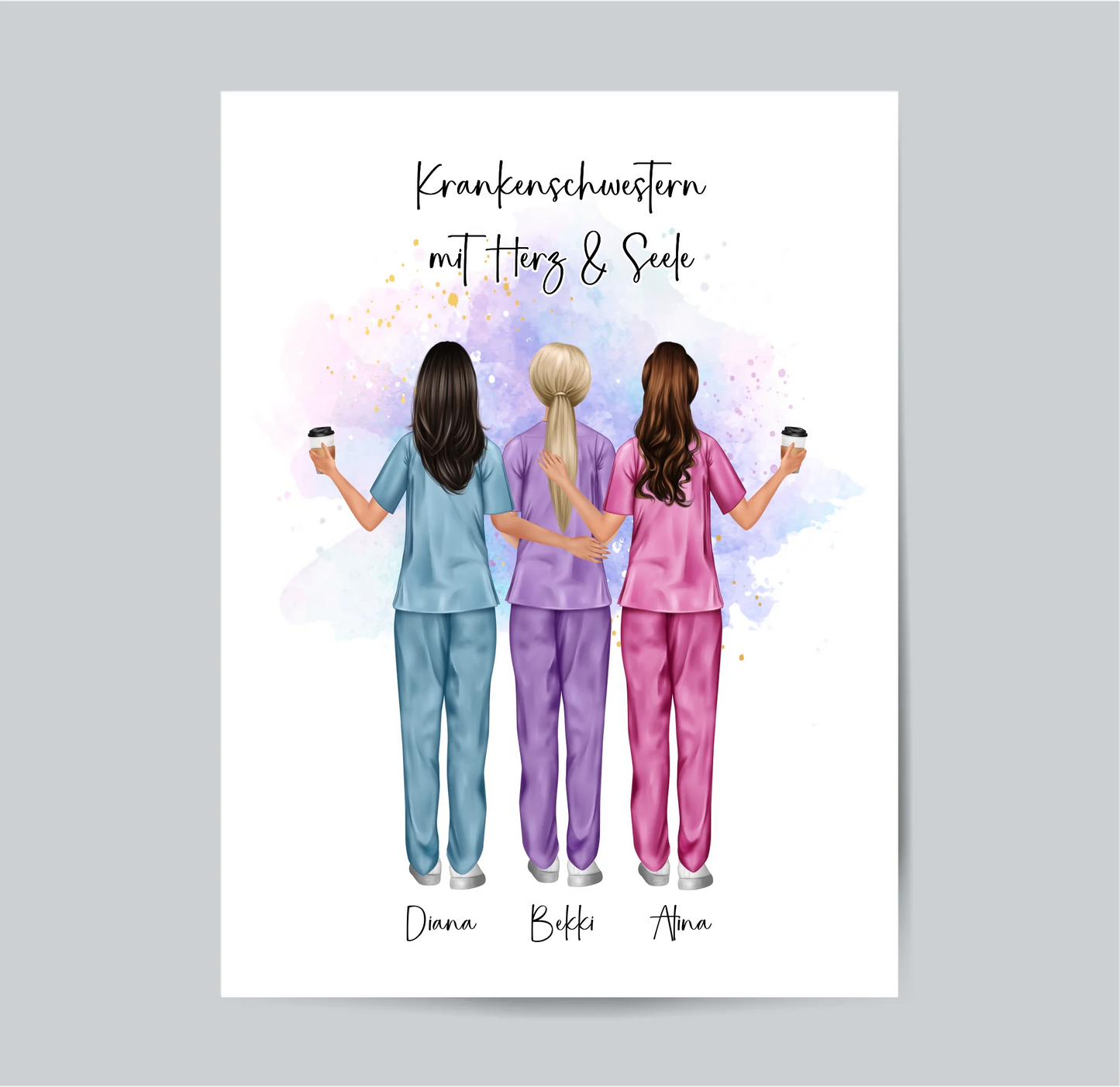 3-5 Krankenschwestern Poster