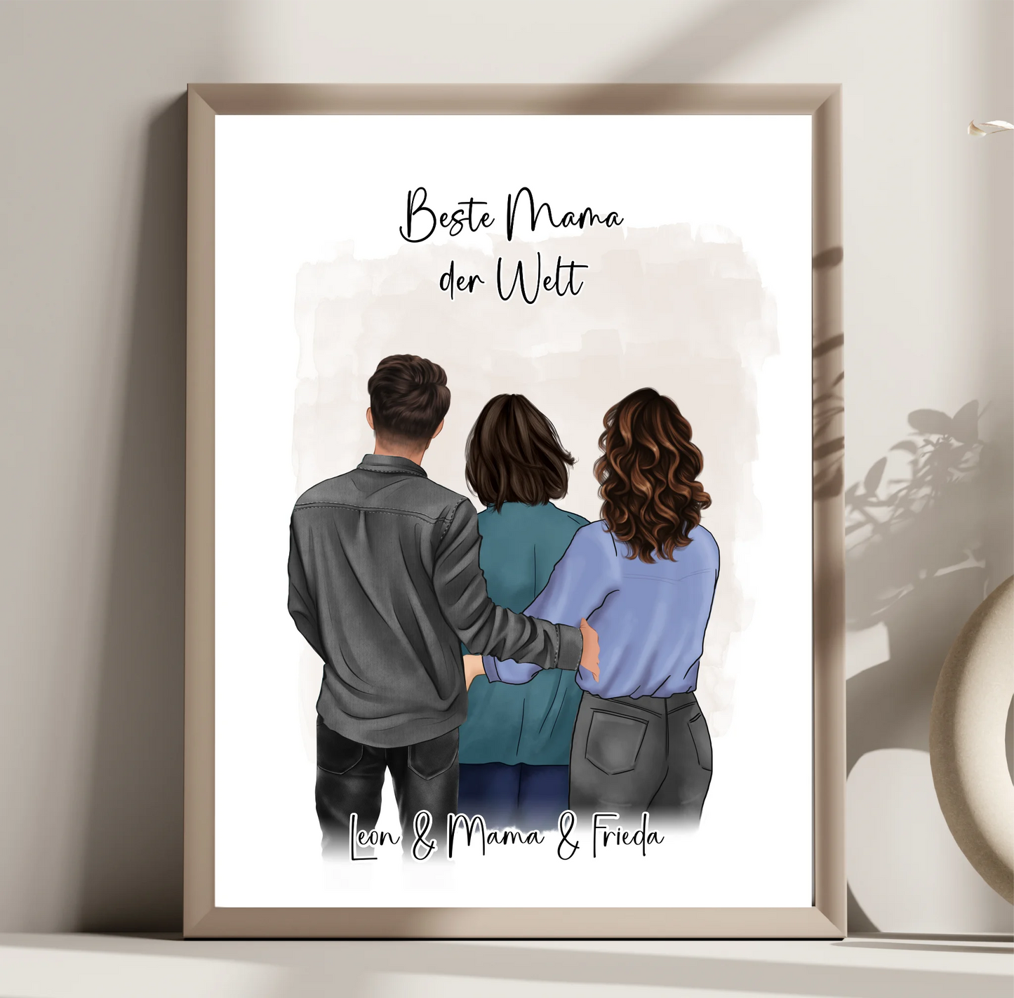 Mama mit Sohn & 1-2 Töchter Poster