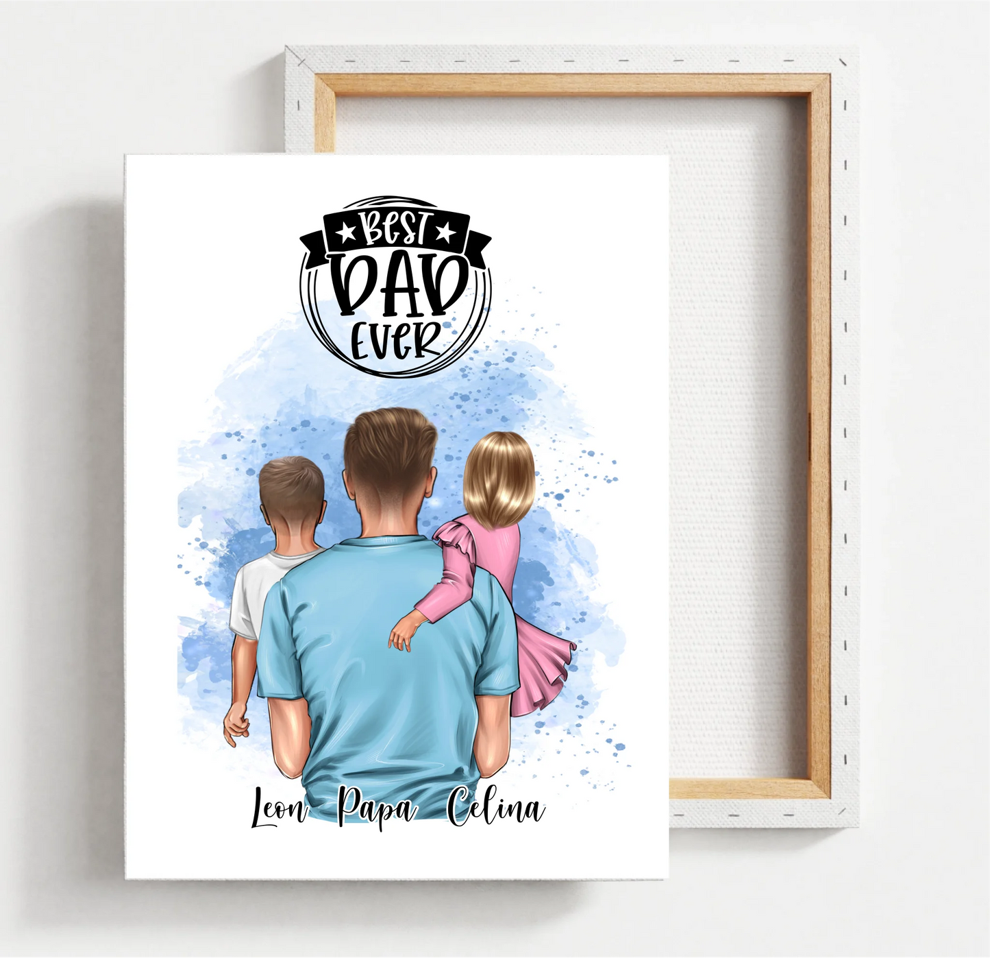 Papa & 1-2 Kinder Poster