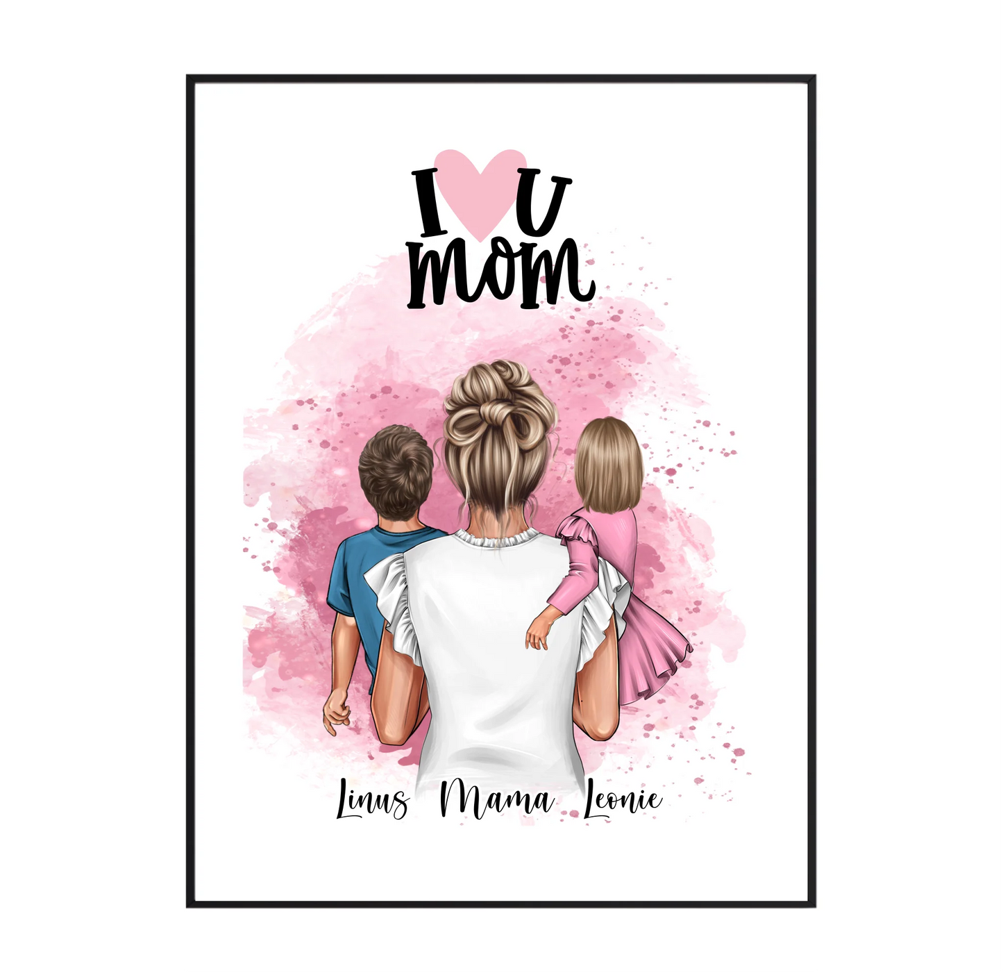 Mama & 1-2 Kinder Poster