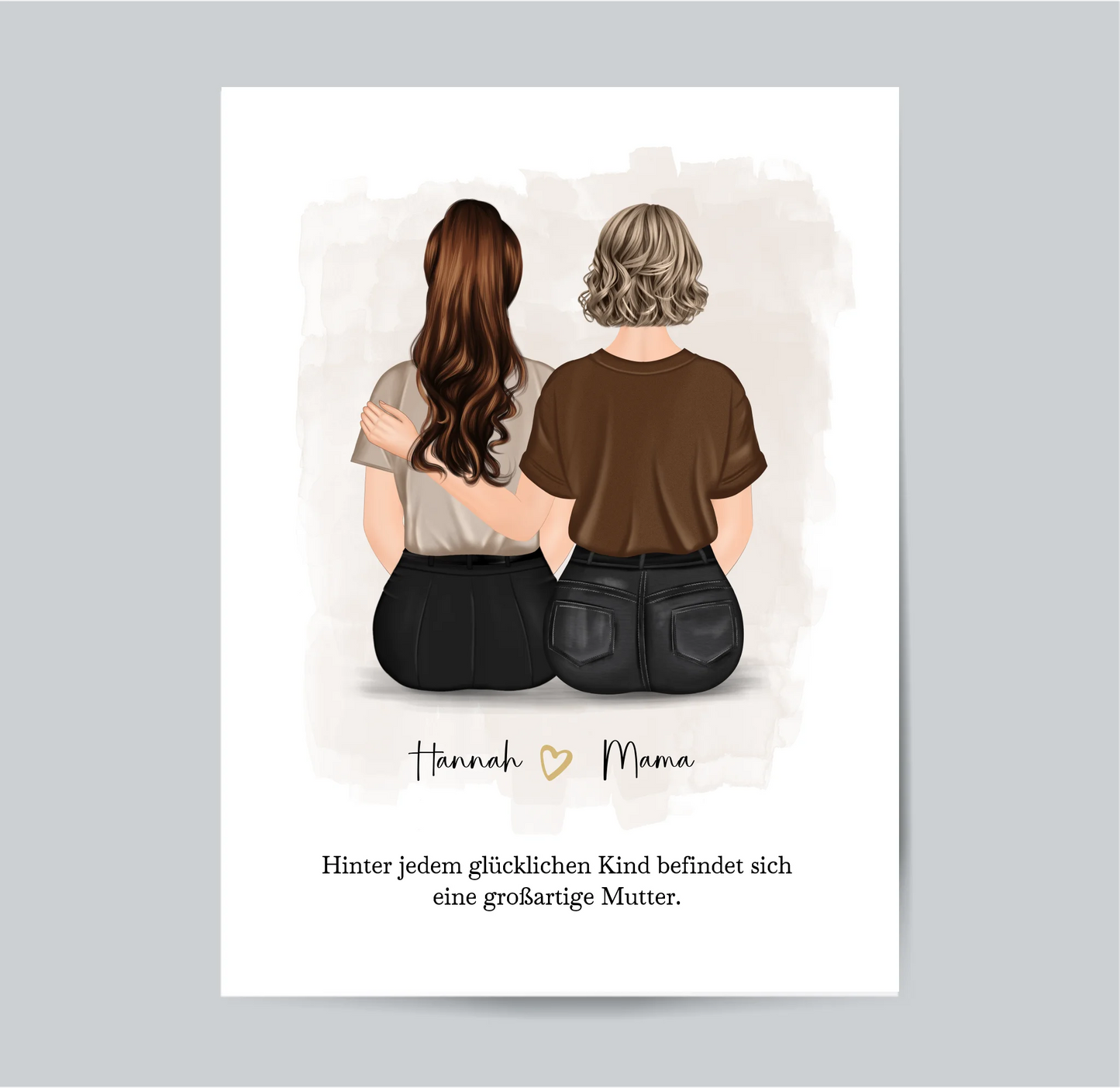 Mama mit 1-2 Töchter Poster