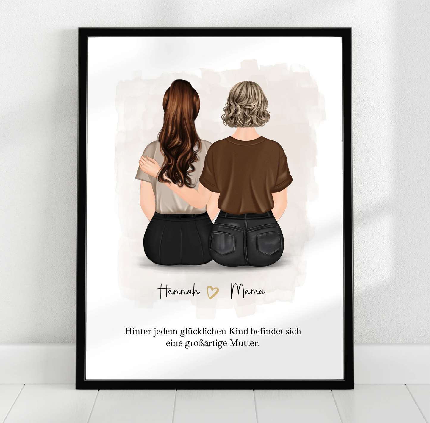 Mama mit 1-2 Töchter Poster