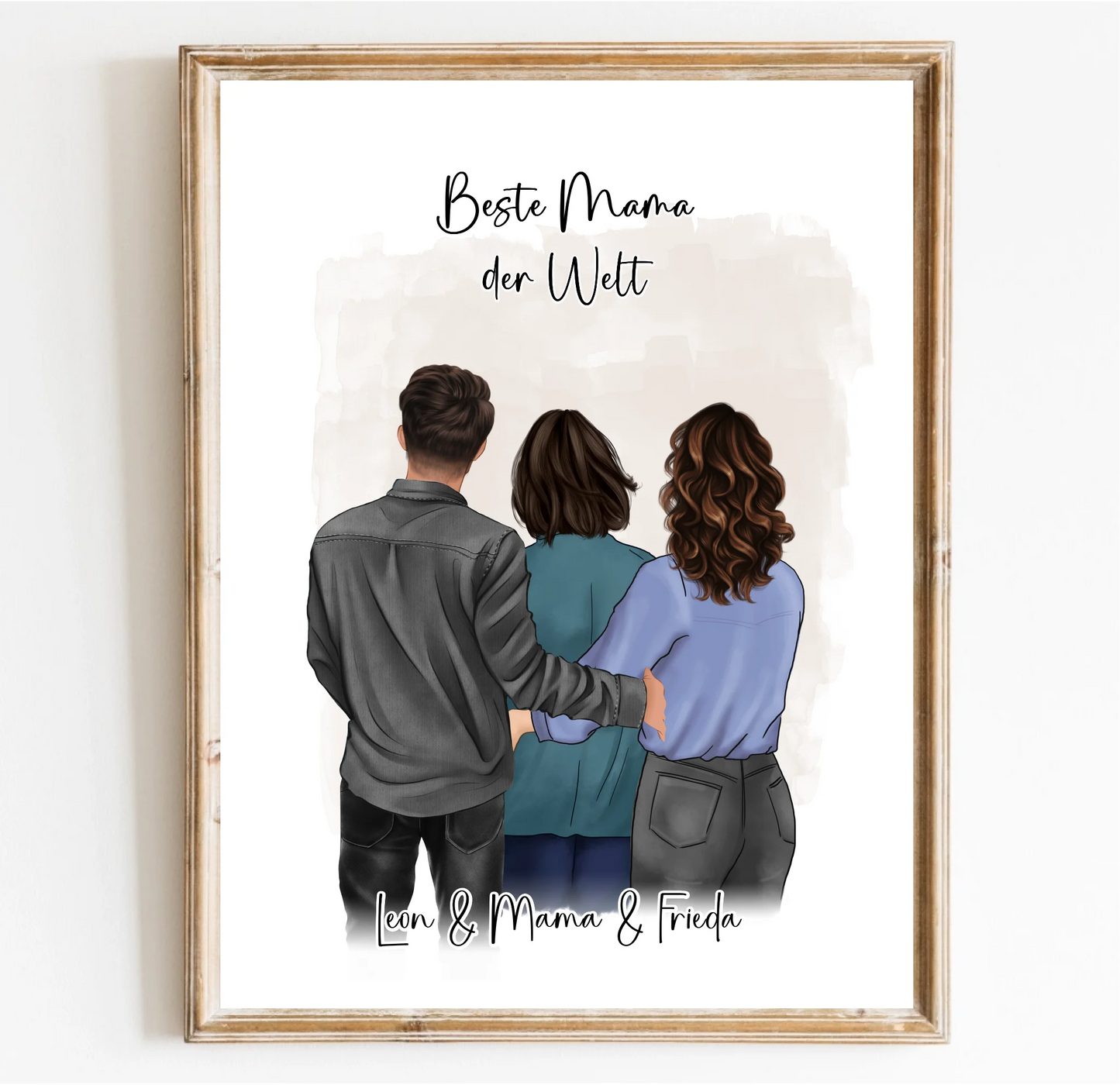 Mama mit Sohn & 1-2 Töchter Poster