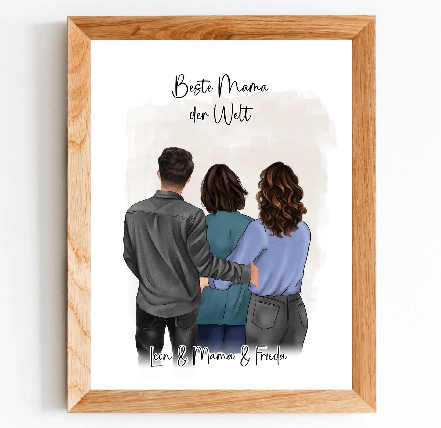 Mama mit Sohn & 1-2 Töchter Poster