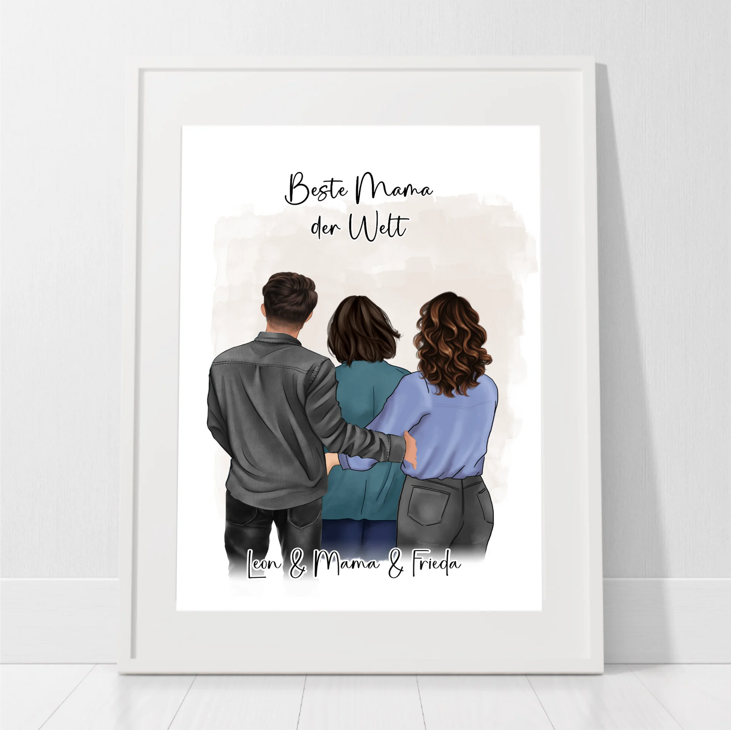 Mama mit Sohn & 1-2 Töchter Poster