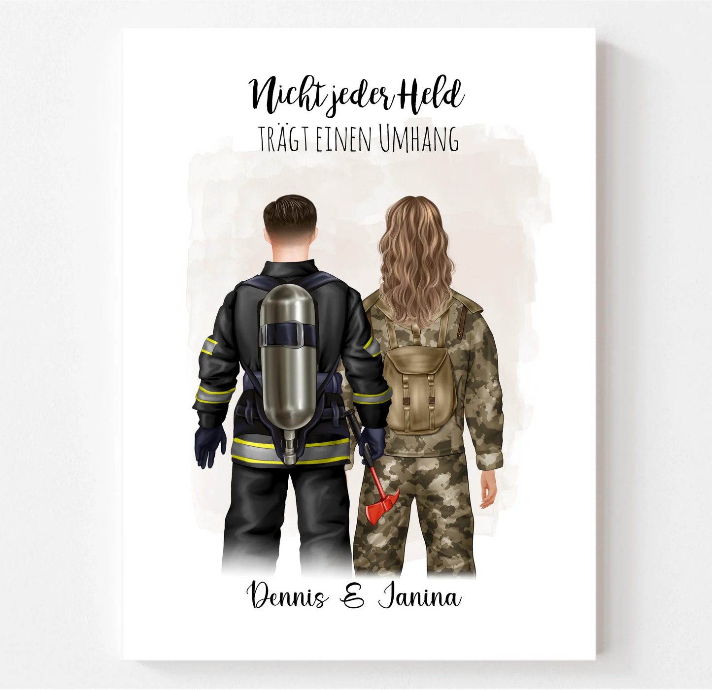 Feuerwehrmann & Soldat/in Poster