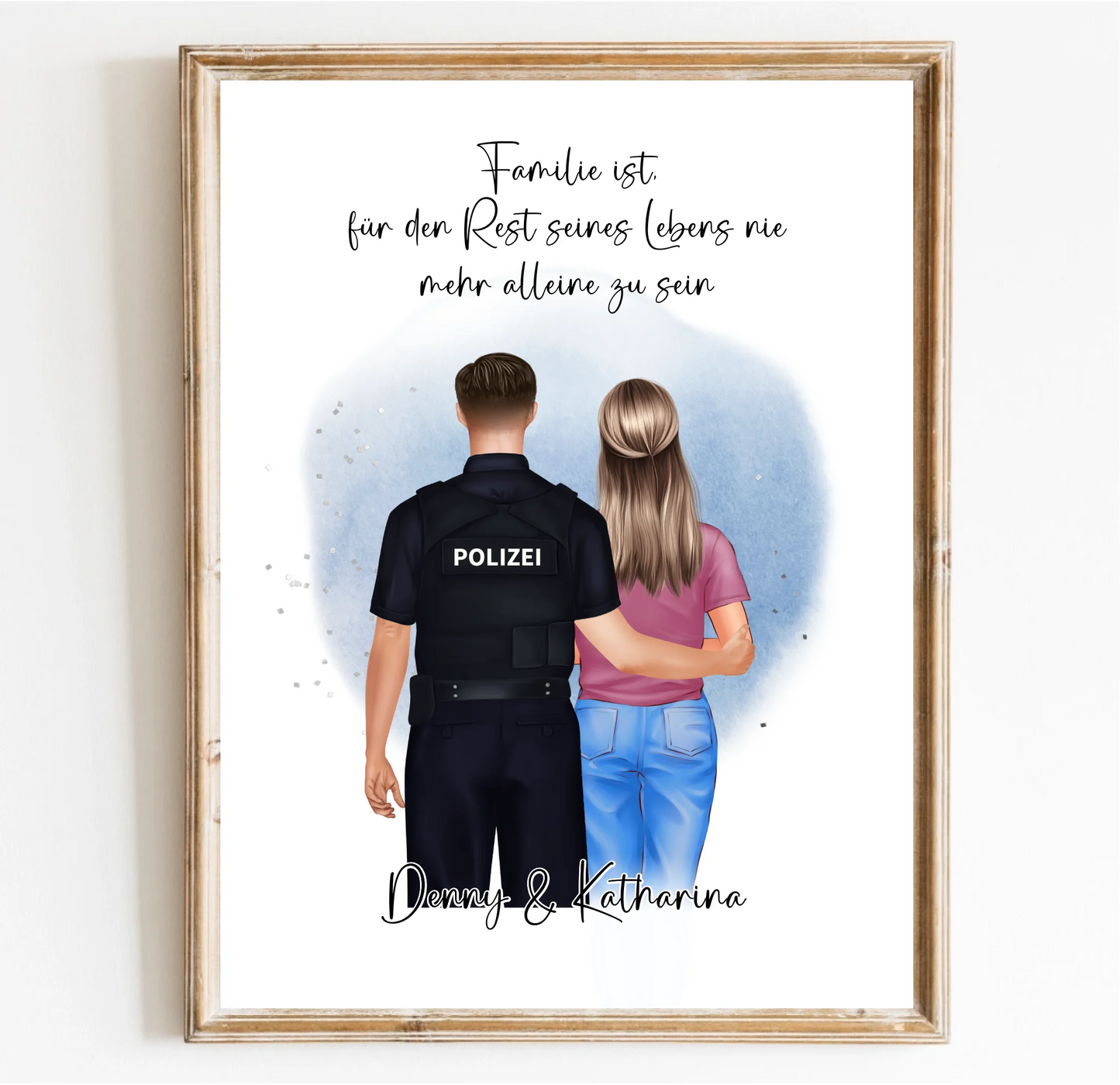 Polizei & Frau + 1-2 Kinder Poster