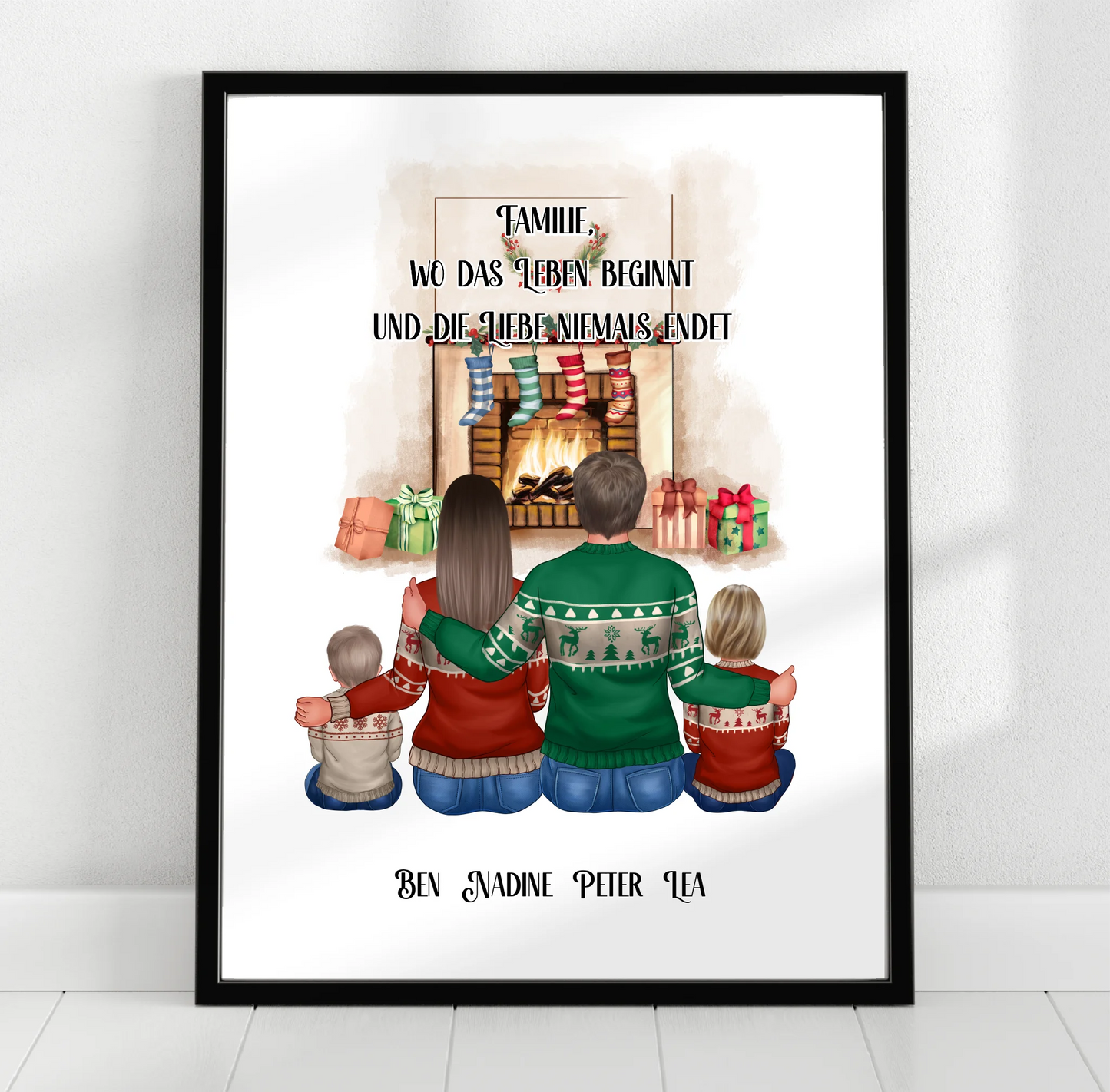 Familie 3-5 Personen + Haustier Poster