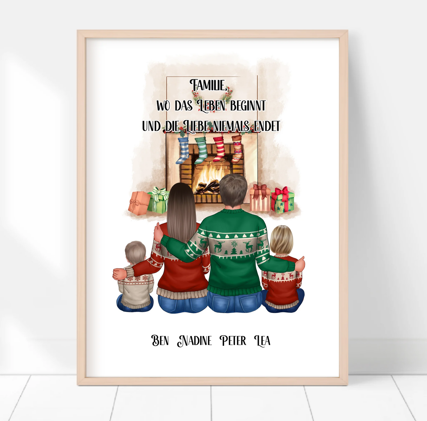 Familie 3-5 Personen + Haustier Poster