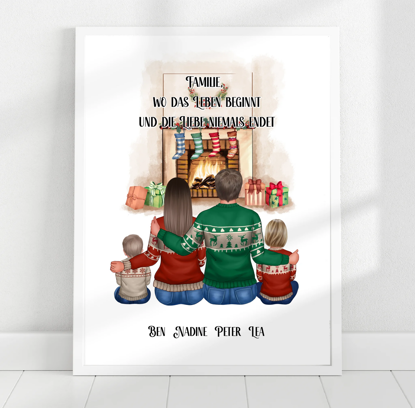 Familie 3-5 Personen + Haustier Poster