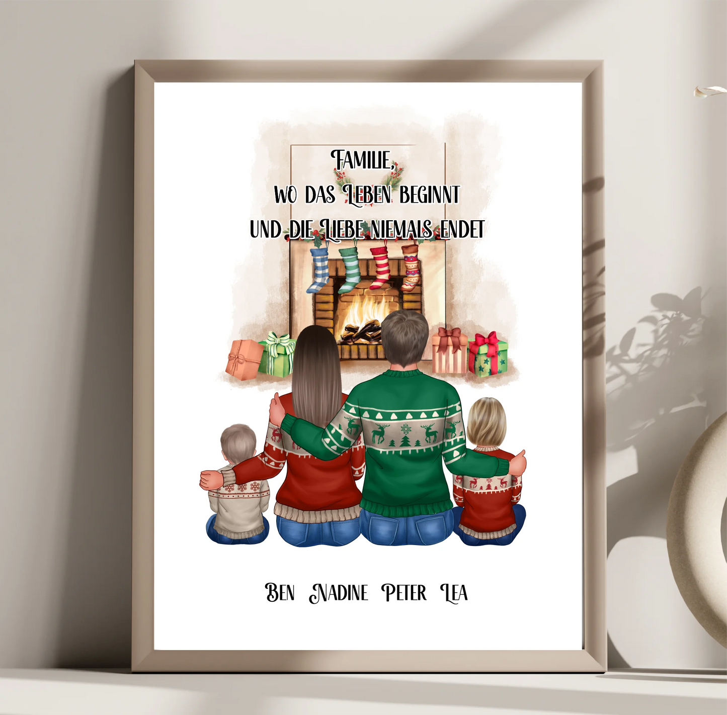 Familie 3-5 Personen + Haustier Poster