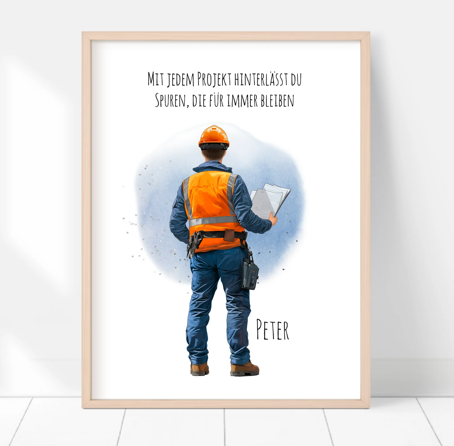 1-2 Personen (Mann/Frau) Ingenieur, Bauarbeiter, Projektleiter,... Poster