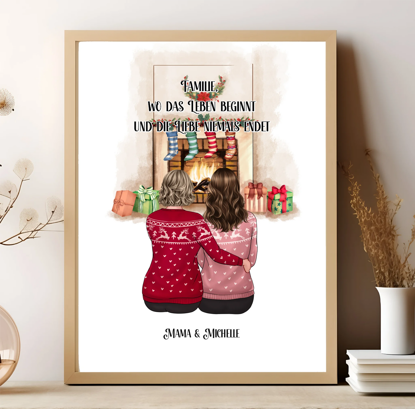 Mama & Tochter/Sohn Poster