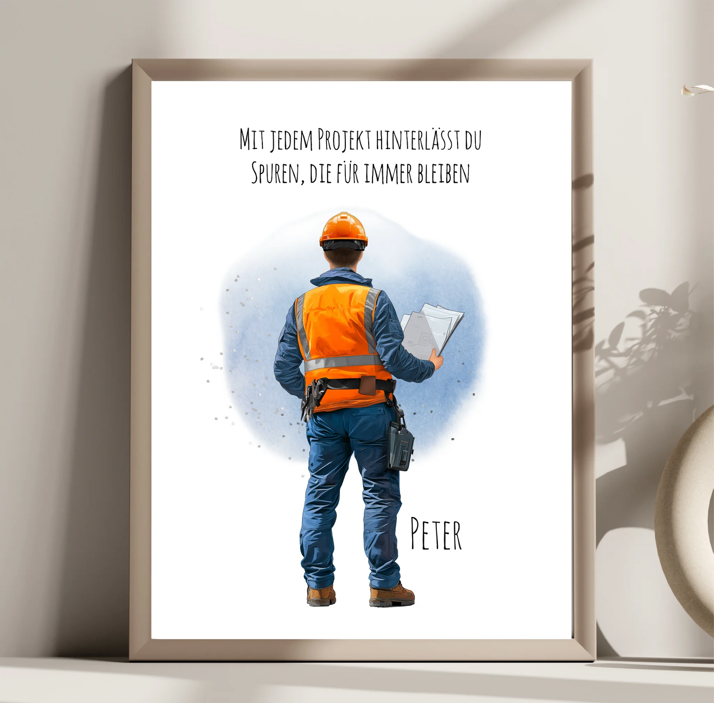 1-2 Personen (Mann/Frau) Ingenieur, Bauarbeiter, Projektleiter,... Poster