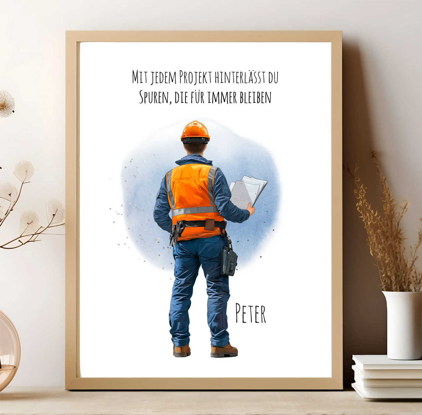 1-2 Personen (Mann/Frau) Ingenieur, Bauarbeiter, Projektleiter,... Poster