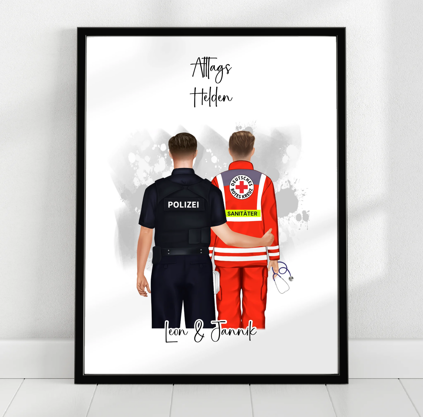 Polizei & Sanitäter/THW/...Poster