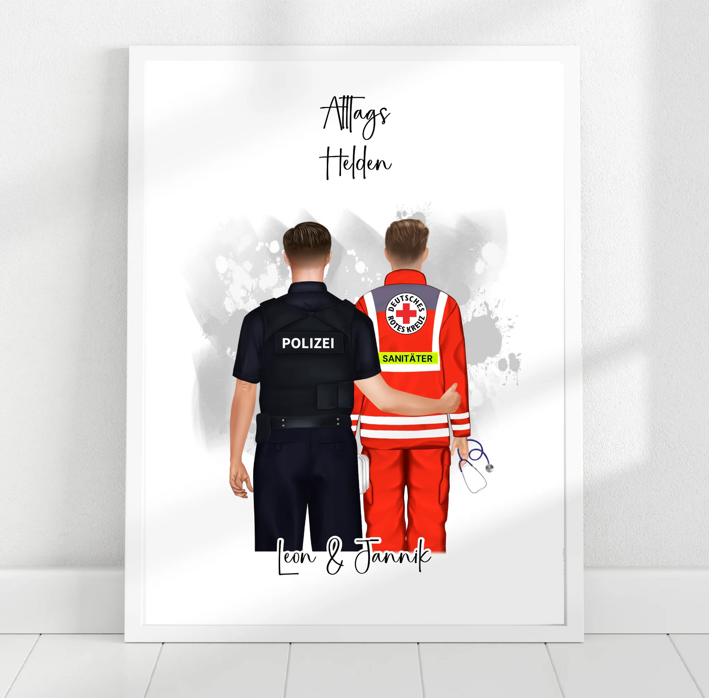 Polizei & Sanitäter/THW/...Poster
