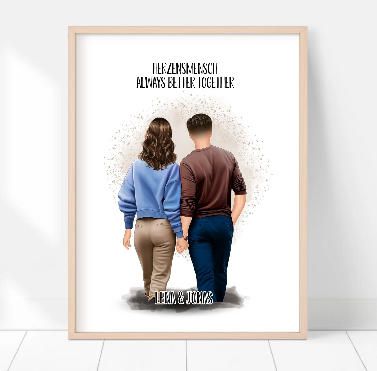 Pärchen Poster Herzensmensch