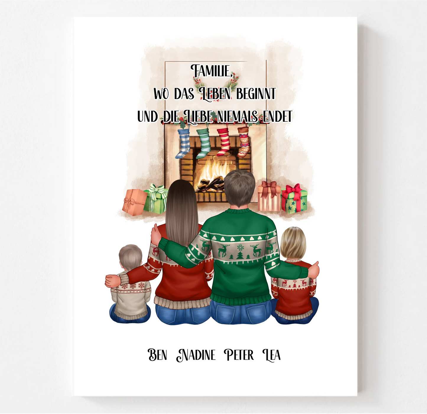 Familie 3-5 Personen + Haustier Poster