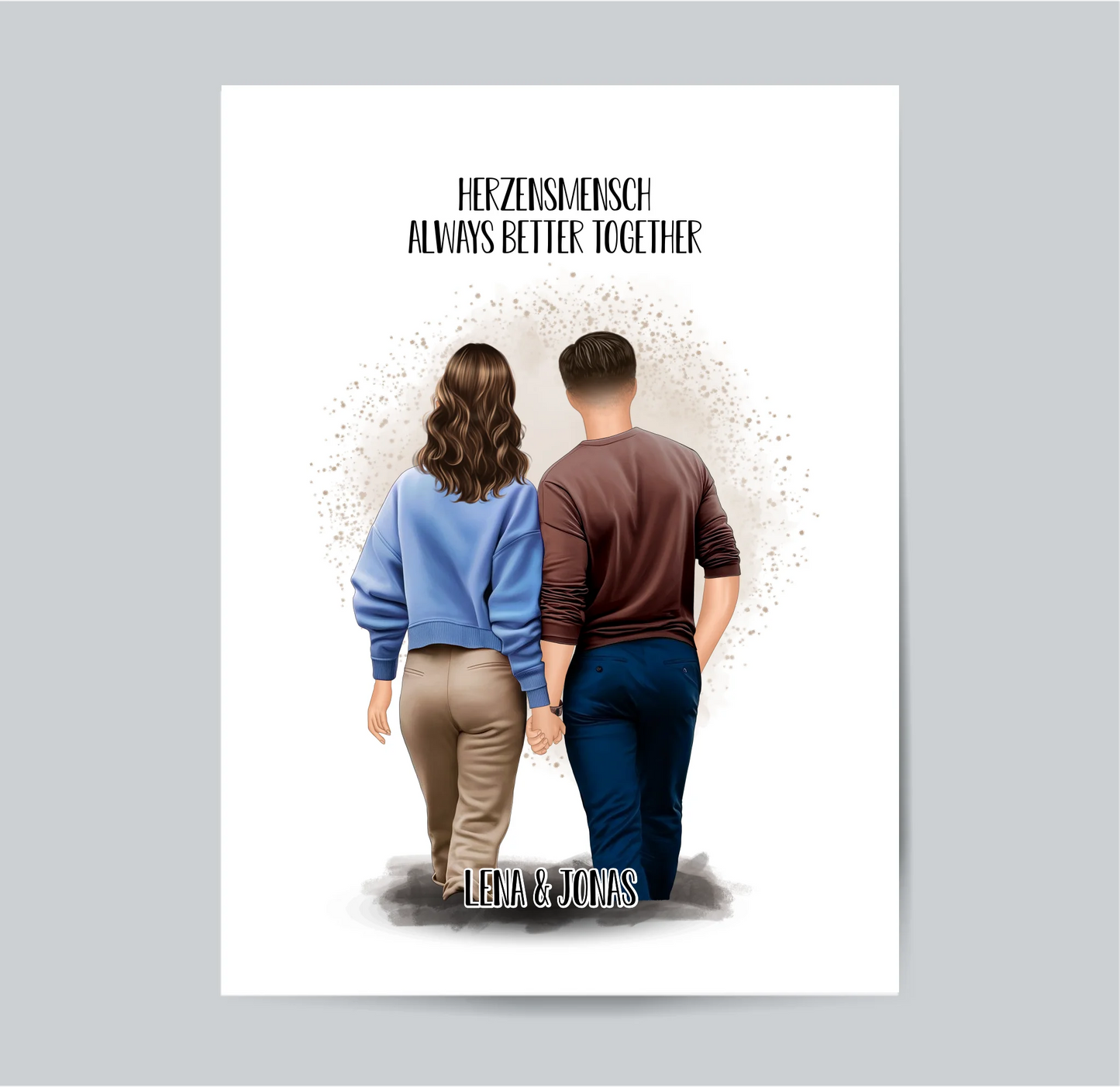 Pärchen Poster Herzensmensch