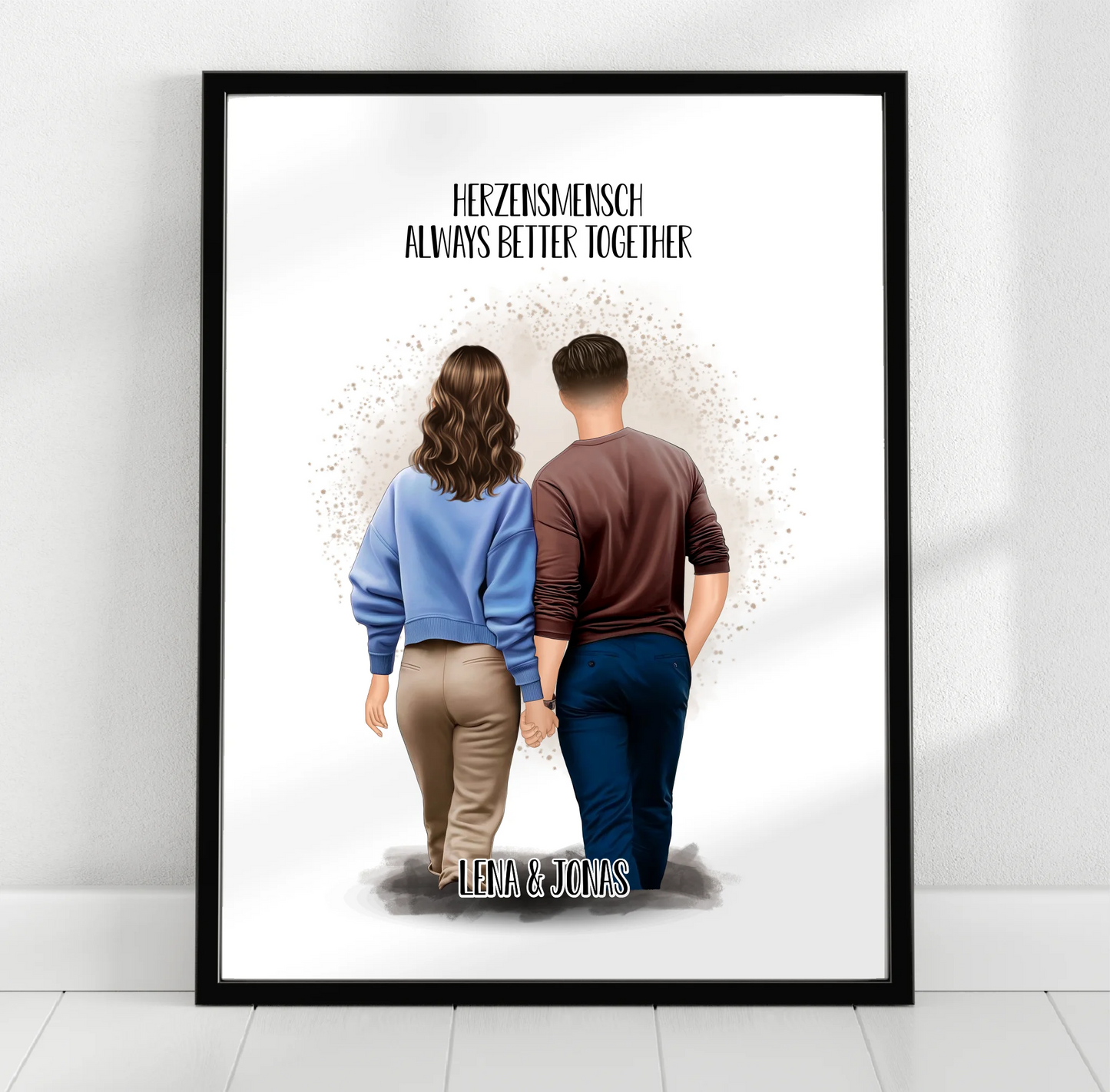 Pärchen Poster Herzensmensch
