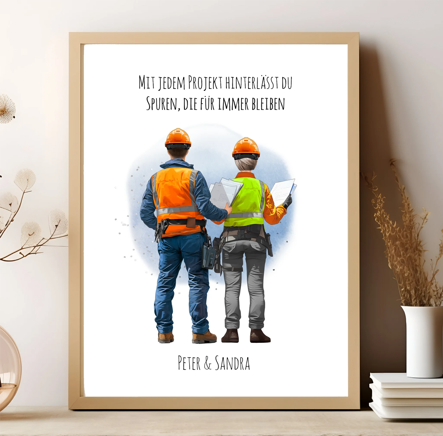 1-2 Personen (Mann/Frau) Ingenieur, Bauarbeiter, Projektleiter,... Poster