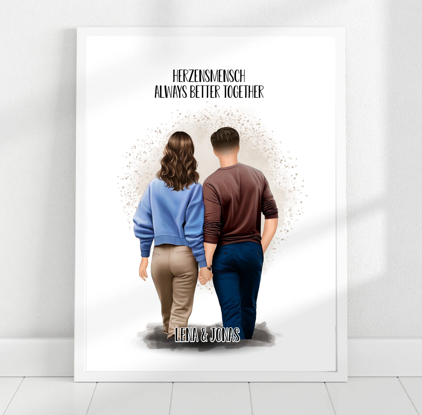 Pärchen Poster Herzensmensch
