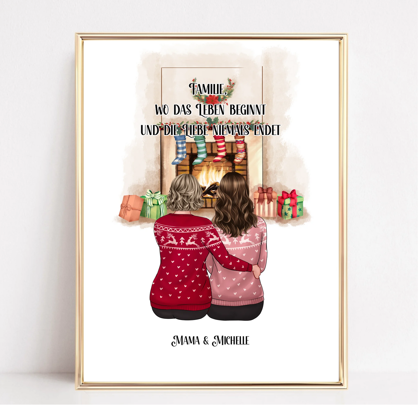 Mama & Tochter/Sohn Poster