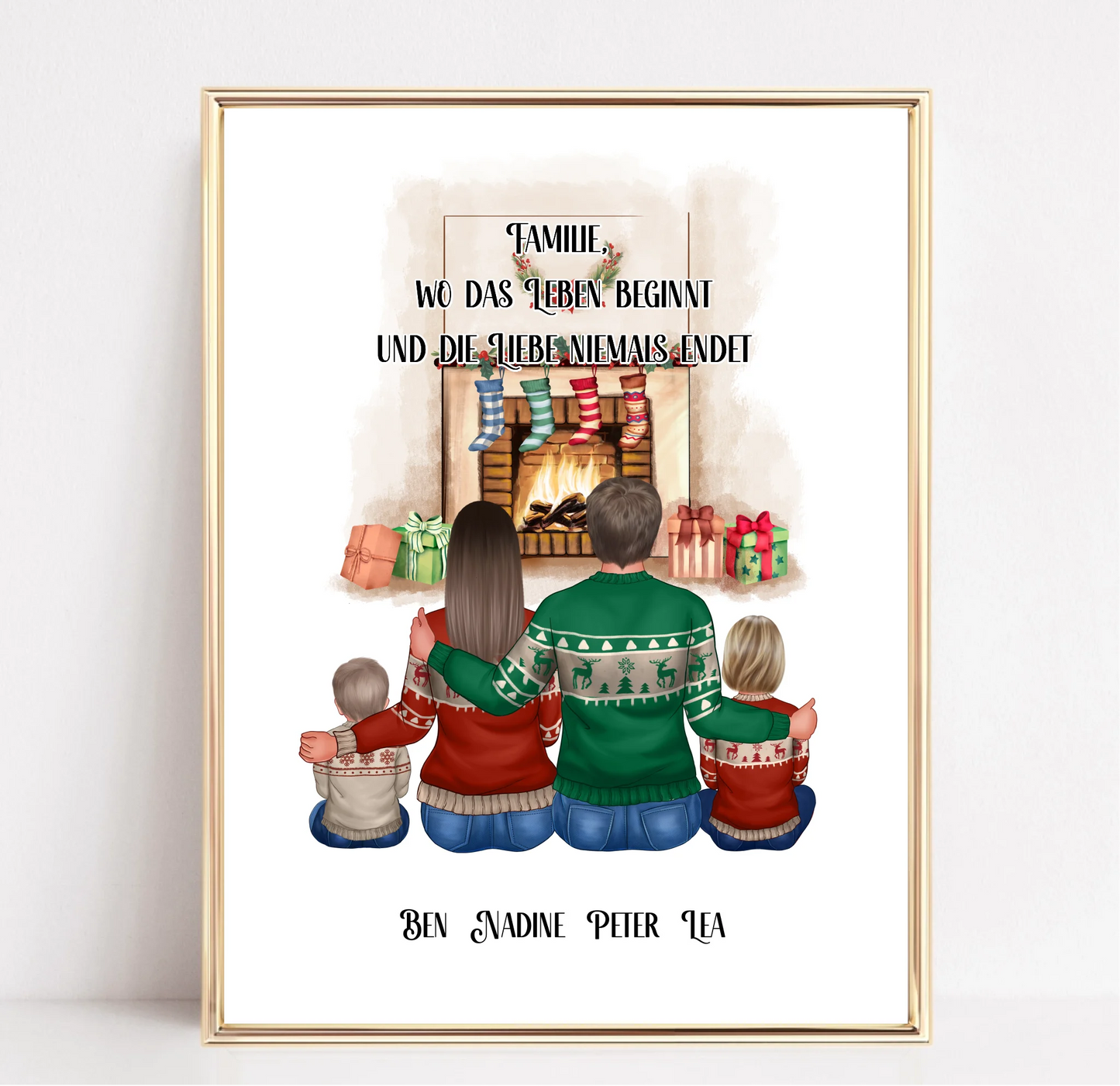 Familie 3-5 Personen + Haustier Poster