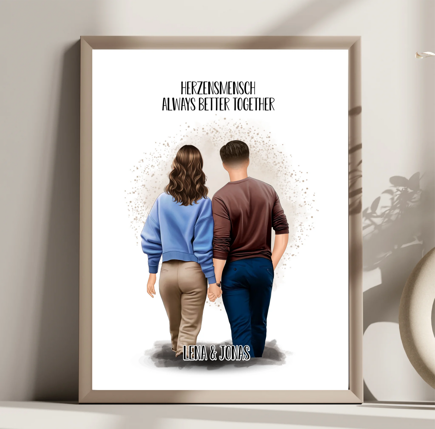 Pärchen Poster Herzensmensch