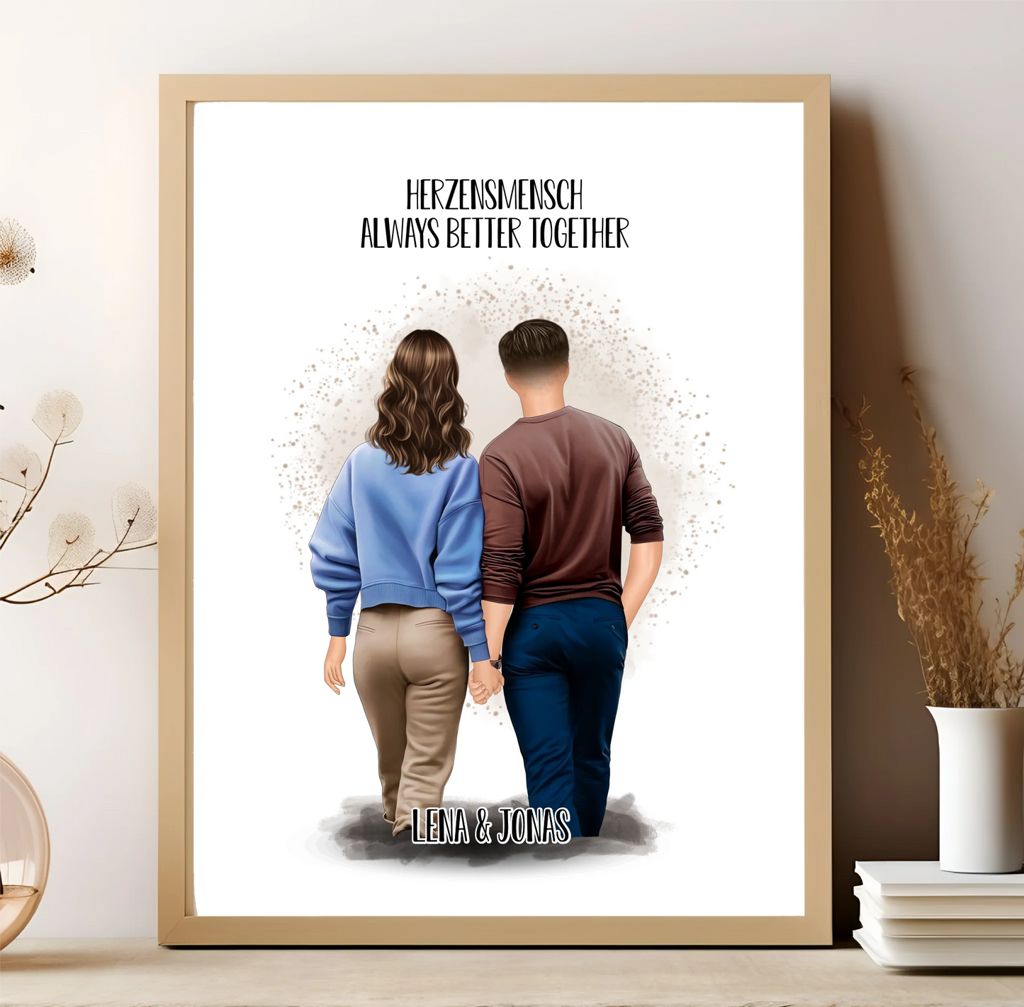 Pärchen Poster Herzensmensch