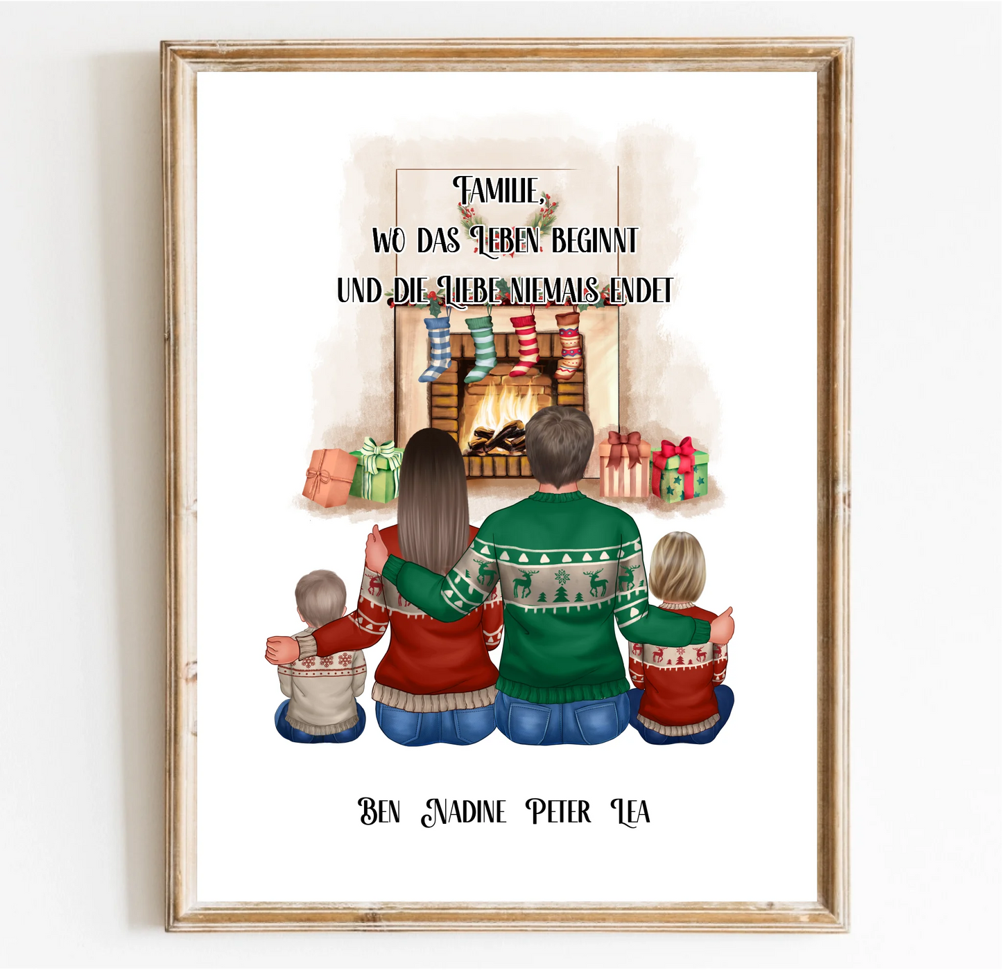 Familie 3-5 Personen + Haustier Poster