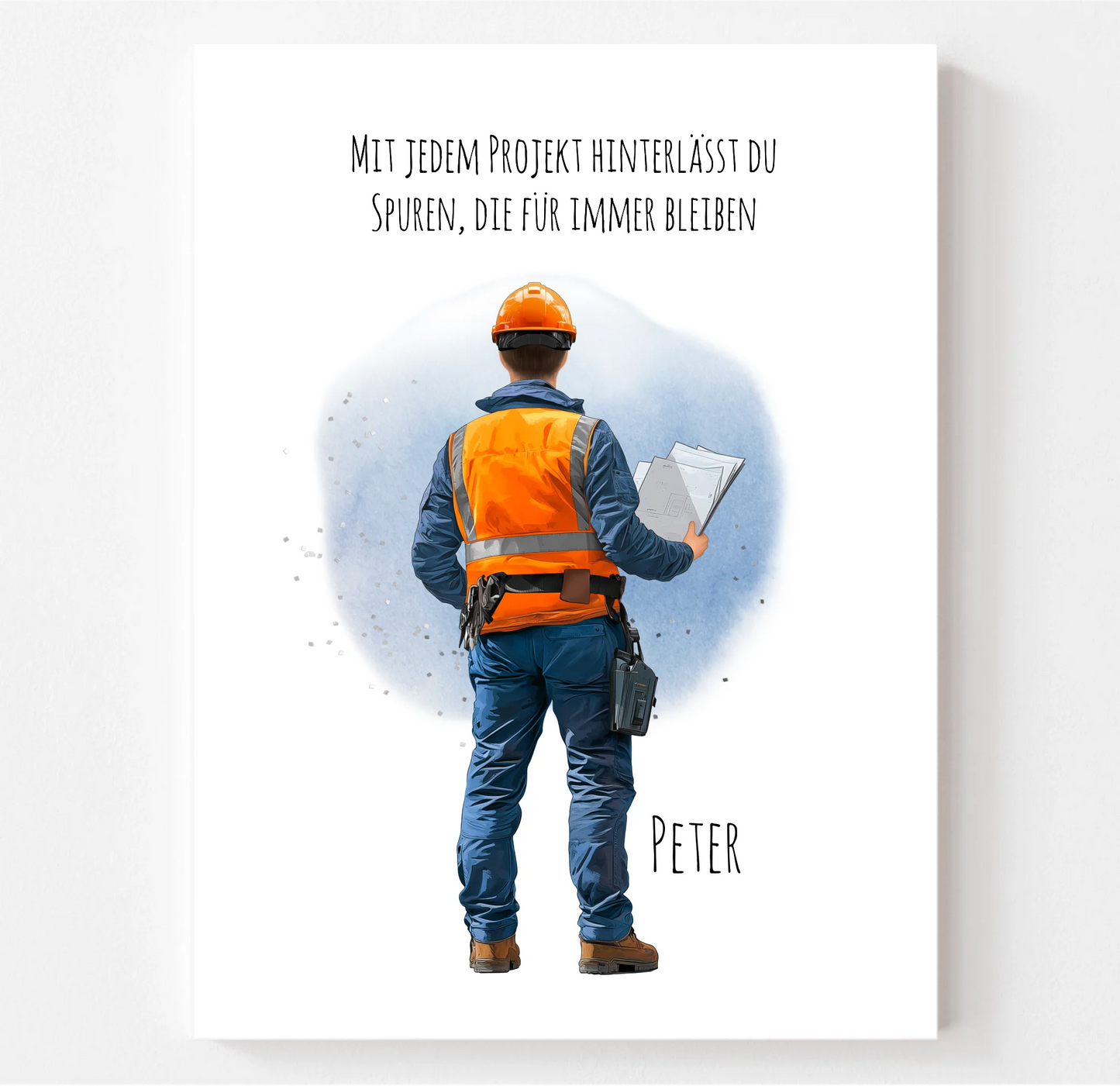 1-2 Personen (Mann/Frau) Ingenieur, Bauarbeiter, Projektleiter,... Poster