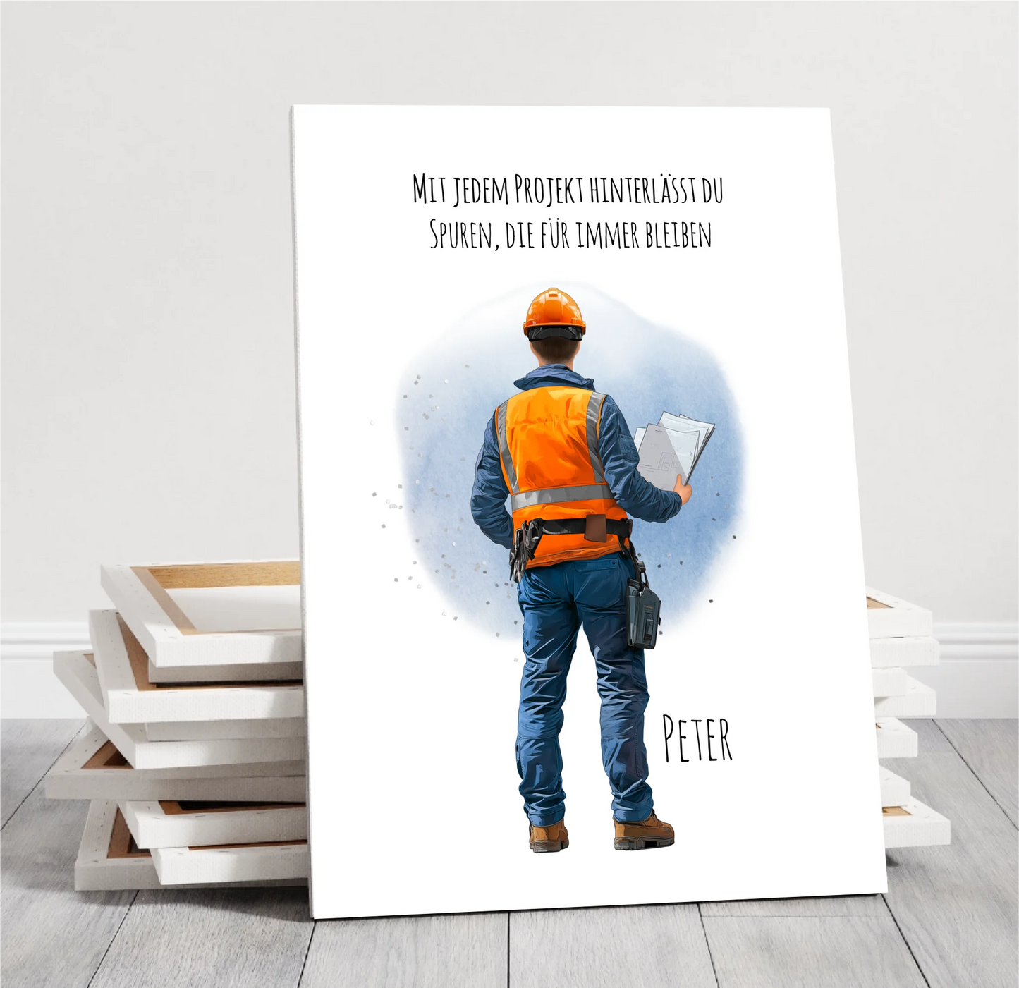 1-2 Personen (Mann/Frau) Ingenieur, Bauarbeiter, Projektleiter,... Poster