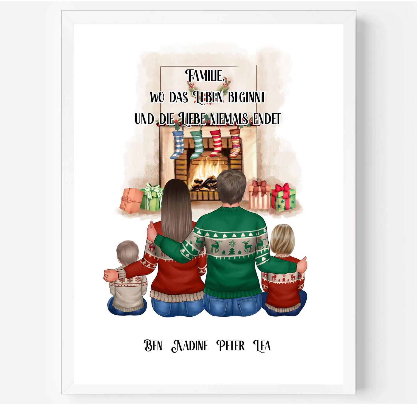 Familie 3-5 Personen + Haustier Poster