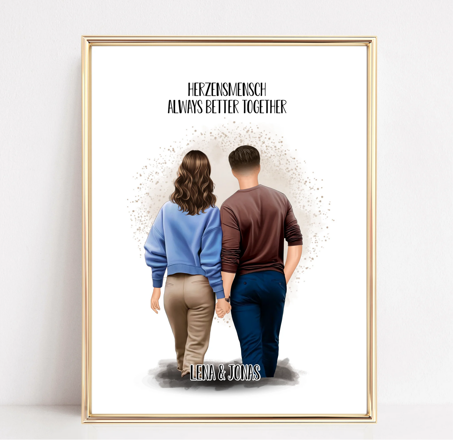 Pärchen Poster Herzensmensch