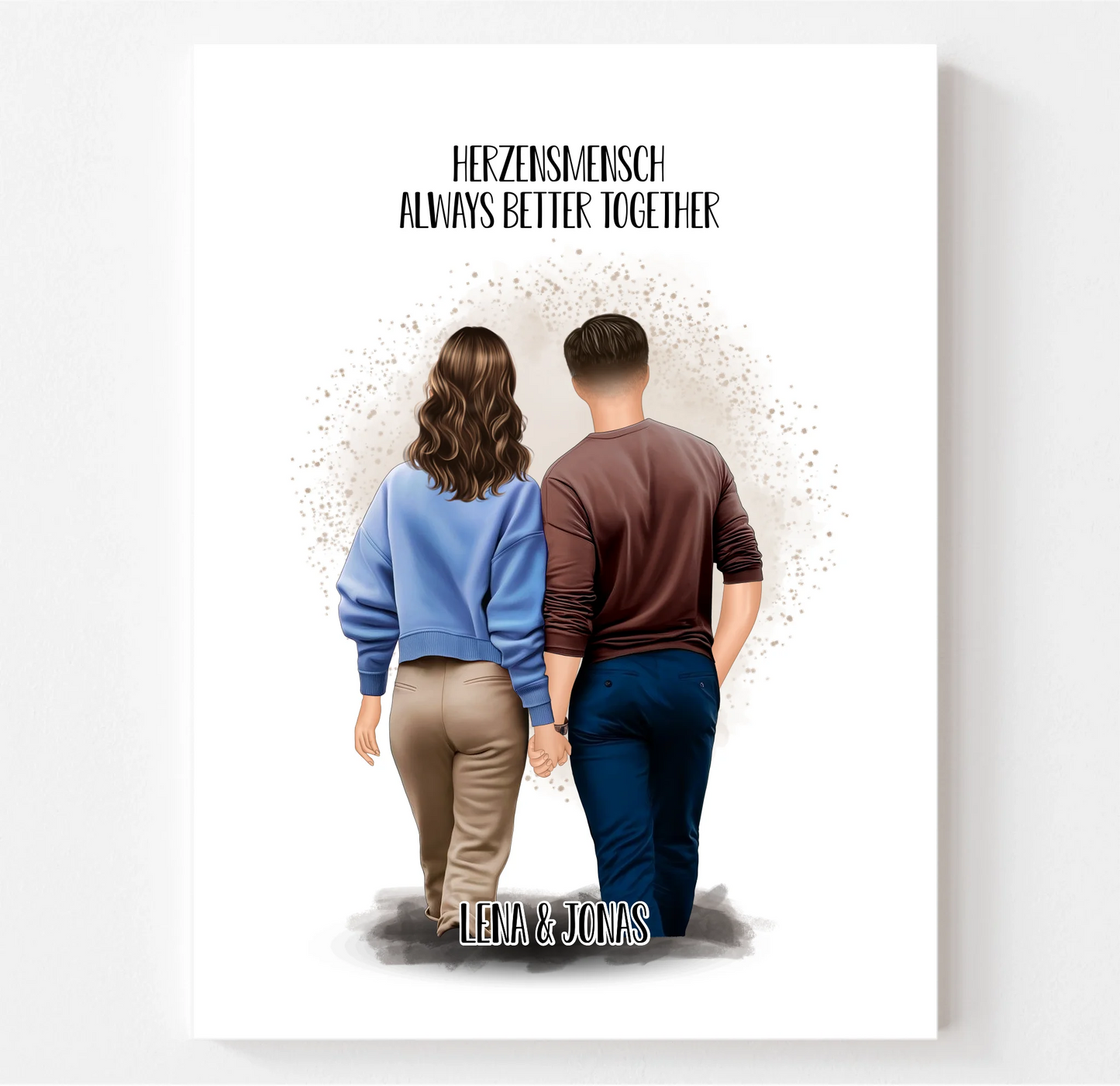 Pärchen Poster Herzensmensch