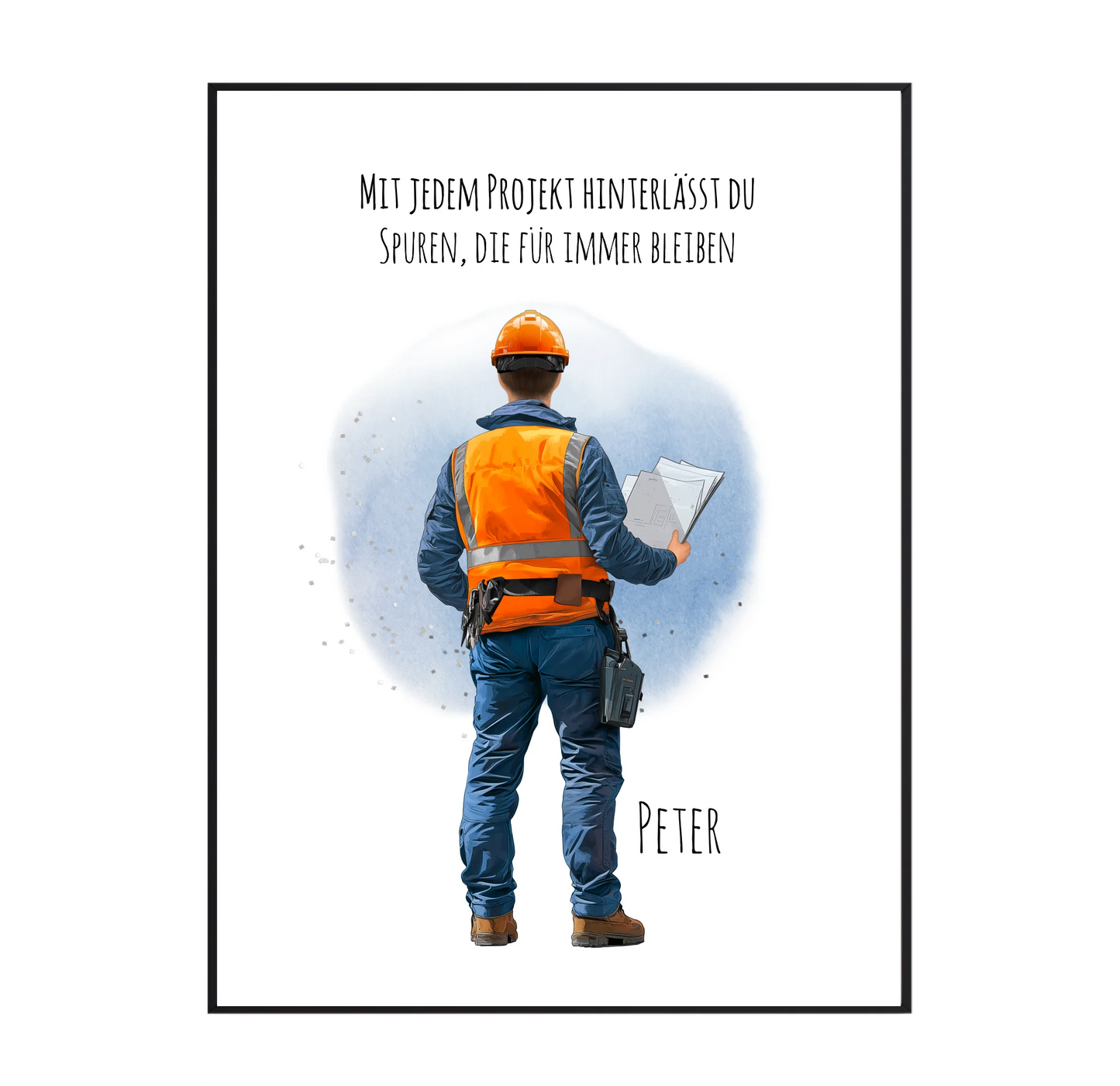 1-2 Personen (Mann/Frau) Ingenieur, Bauarbeiter, Projektleiter,... Poster
