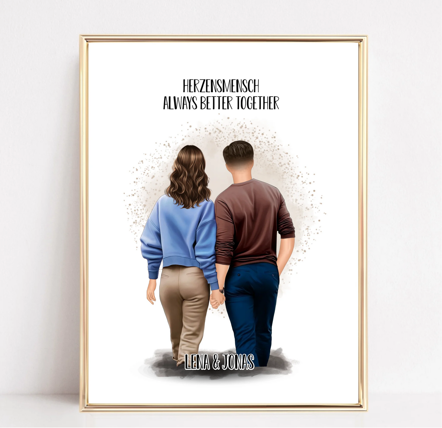 Pärchen Poster Herzensmensch
