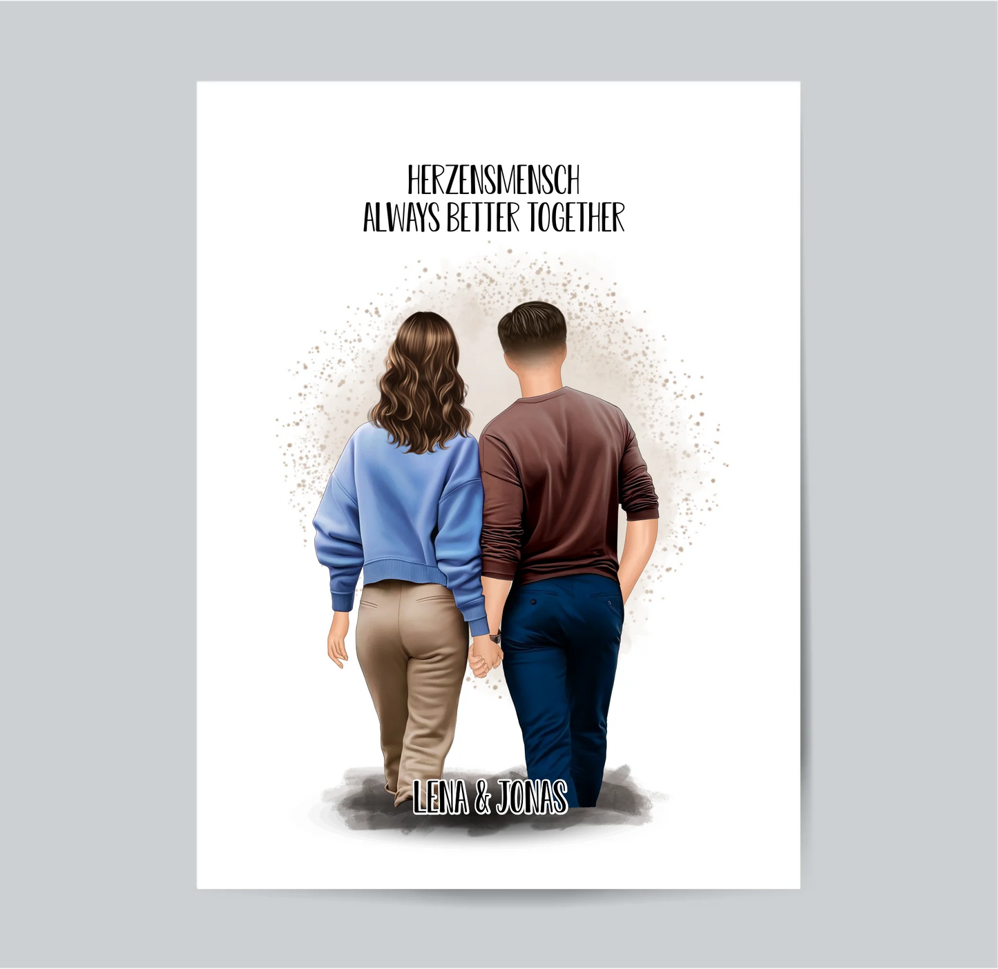 Pärchen Poster Herzensmensch
